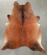 Medium Brindle X-Large Brazilian Cowhide Rug 7'1"H x 6'3"W #A56092 by Hudson Hides