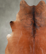 Medium Brindle X-Large Brazilian Cowhide Rug 7'1"H x 6'3"W #A56092 by Hudson Hides