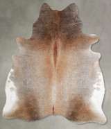 Grey with Beige X-Large Brazilian Cowhide Rug 6'11"H x 6'1"W #A56093 by Hudson Hides