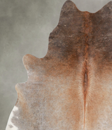 Grey with Beige X-Large Brazilian Cowhide Rug 6'11"H x 6'1"W #A56093 by Hudson Hides