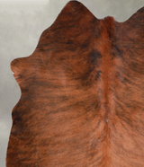 Medium Brindle Large Brazilian Cowhide Rug 6'2"H x 5'5"W #A56095 by Hudson Hides