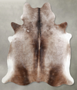 Dark Grey Large Brazilian Cowhide Rug 6'6"H x 6'1"W #A56098 by Hudson Hides