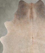 Grey with Beige Large Brazilian Cowhide Rug 6'2"H x 5'4"W #A56099 by Hudson Hides