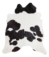 Black and White X-Large Brazilian Cowhide Rug 7'8"H x 5'11"W #A5610 by Hudson Hides
