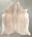 Grey with Beige X-Large Brazilian Cowhide Rug 6'10"H x 6'2"W #A56101 by Hudson Hides
