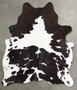 Chocolate and White Large Brazilian Cowhide Rug 6'2"H x 5'2"W #A56102 by Hudson Hides