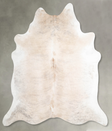Light Brindle XX-Large Brazilian Cowhide Rug 7'5"H x 6'10"W #A56103 by Hudson Hides