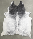 Grey Brindle XX-Large Brazilian Cowhide Rug 7'10"H x 6'8"W #A56104 by Hudson Hides