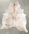 Light Brindle XX-Large Brazilian Cowhide Rug 7'7"H x 6'7"W #A56107 by Hudson Hides