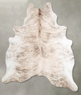 Light Brindle XX-Large Brazilian Cowhide Rug 7'7"H x 6'7"W #A56107 by Hudson Hides