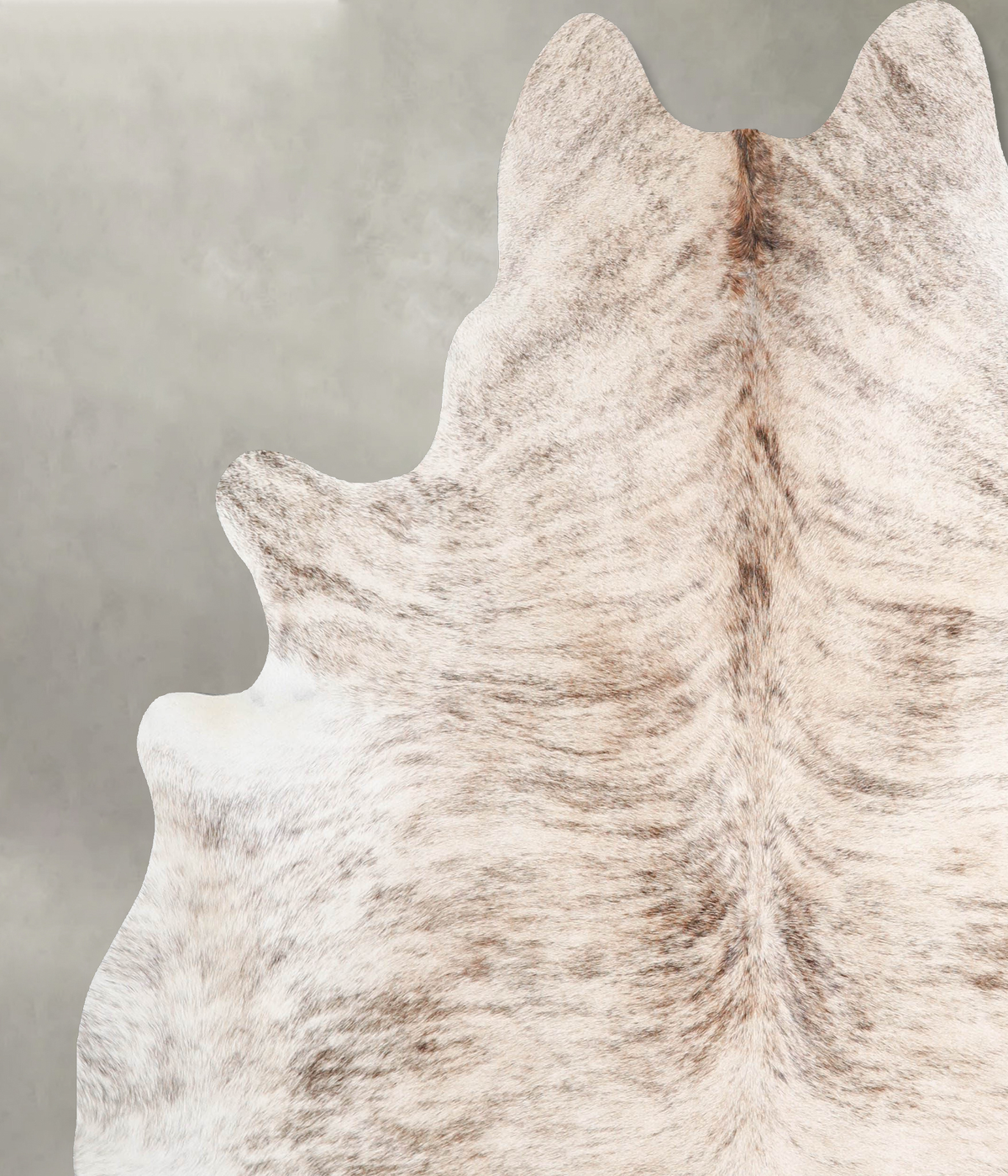 Light Brindle XX-Large Brazilian Cowhide Rug 7'7"H x 6'7"W #A56107 by Hudson Hides