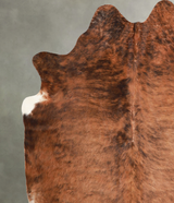 Medium Brindle X-Large Brazilian Cowhide Rug 7'1"H x 6'6"W #A56108 by Hudson Hides