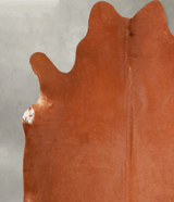 Solid Brown X-Large Brazilian Cowhide Rug 6'9"H x 6'8"W #A56111 by Hudson Hides