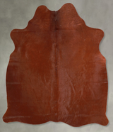 Solid Brown Medium Brazilian Cowhide Rug 5'7"H x 5'0"W #A56113 by Hudson Hides