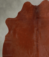 Solid Brown Medium Brazilian Cowhide Rug 5'7"H x 5'0"W #A56113 by Hudson Hides