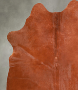 Solid Brown Large Brazilian Cowhide Rug 6'7"H x 5'11"W #A56114 by Hudson Hides