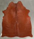 Solid Brown Large Brazilian Cowhide Rug 6'1"H x 5'1"W #A56115 by Hudson Hides