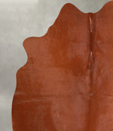 Solid Brown Medium Brazilian Cowhide Rug 5'6"H x 5'1"W #A56116 by Hudson Hides