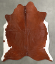 Solid Brown Large Brazilian Cowhide Rug 6'3"H x 6'3"W #A56121 by Hudson Hides