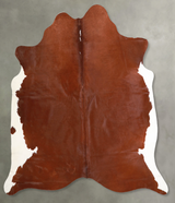 Solid Brown Large Brazilian Cowhide Rug 6'3"H x 6'3"W #A56121 by Hudson Hides