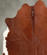Solid Brown Large Brazilian Cowhide Rug 6'3"H x 6'3"W #A56121 by Hudson Hides