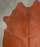 Solid Brown Large Brazilian Cowhide Rug 6'7"H x 5'9"W #A56124 by Hudson Hides