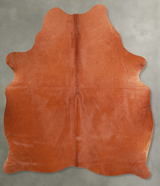 Solid Brown Large Brazilian Cowhide Rug 6'3"H x 5'1"W #A56125 by Hudson Hides