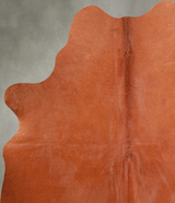 Solid Brown Large Brazilian Cowhide Rug 6'3"H x 5'1"W #A56125 by Hudson Hides
