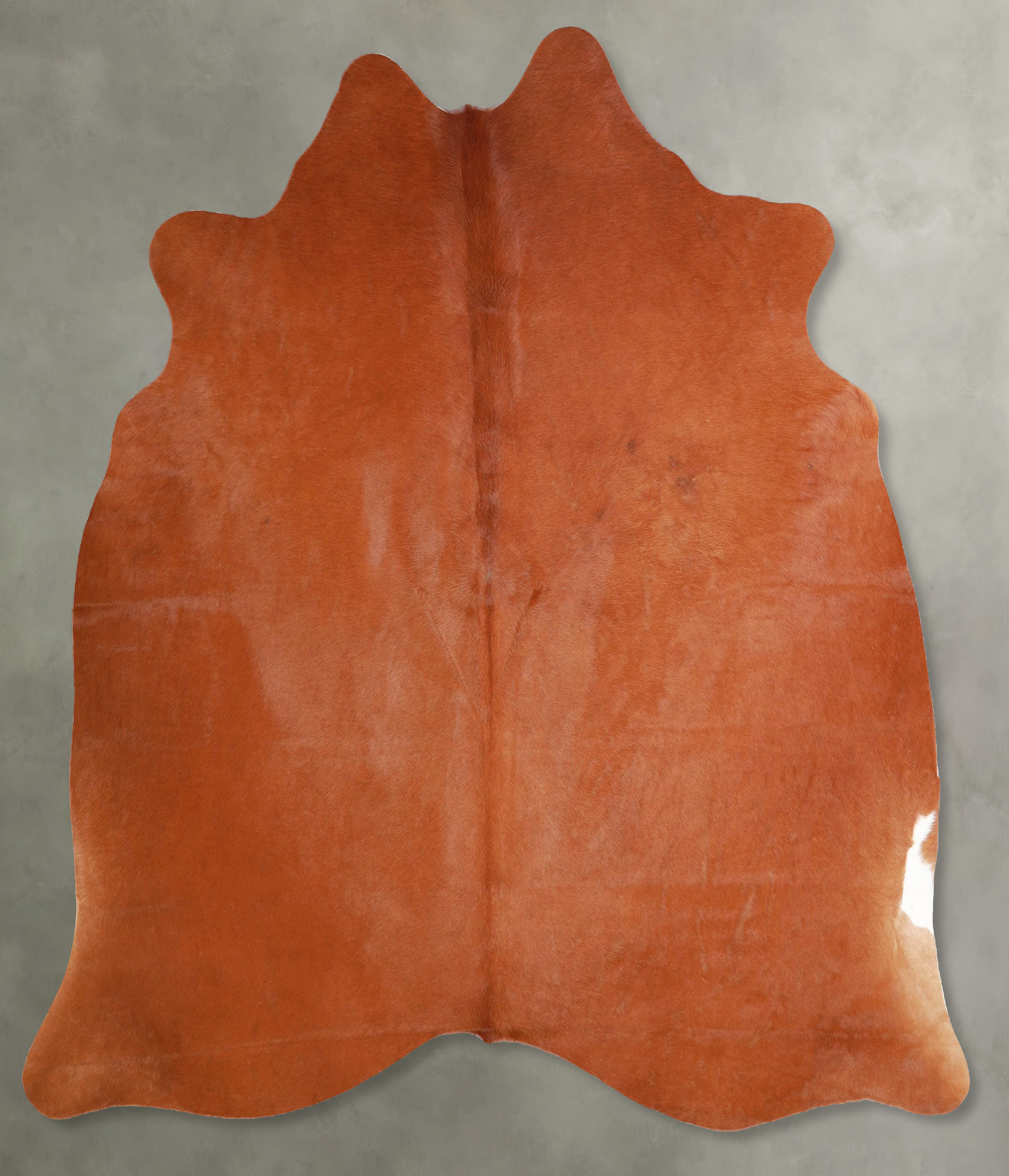 Solid Brown Cowhide Rug #A56126
