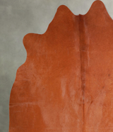 Solid Brown Large Brazilian Cowhide Rug 6'1"H x 5'11"W #A56126 by Hudson Hides