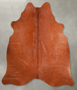 Solid Brown Medium Brazilian Cowhide Rug 5'7"H x 5'3"W #A56127 by Hudson Hides
