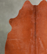 Solid Brown Medium Brazilian Cowhide Rug 5'7"H x 5'3"W #A56127 by Hudson Hides