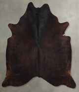 Chocolate X-Large Brazilian Cowhide Rug 6'7"H x 6'7"W #A56128 by Hudson Hides