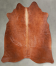 Solid Brown Medium Brazilian Cowhide Rug 5'2"H x 5'2"W #A56131 by Hudson Hides