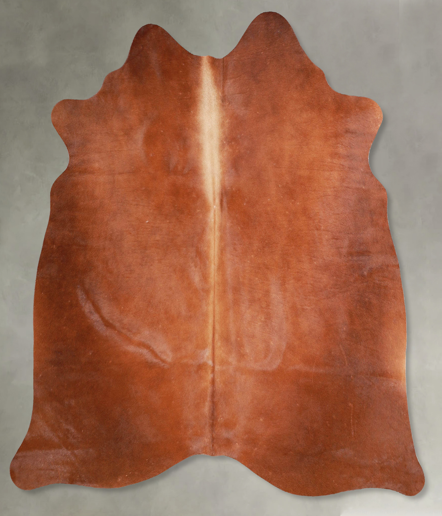 Solid Brown Cowhide Rug #A56131