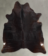 Solid Brown Large Brazilian Cowhide Rug 6'4"H x 5'9"W #A56132 by Hudson Hides