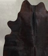 Solid Brown Large Brazilian Cowhide Rug 6'4"H x 5'9"W #A56132 by Hudson Hides