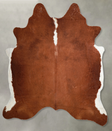 Brown and White Regular XX-Large Brazilian Cowhide Rug 7'5"H x 7'3"W #A56133 by Hudson Hides