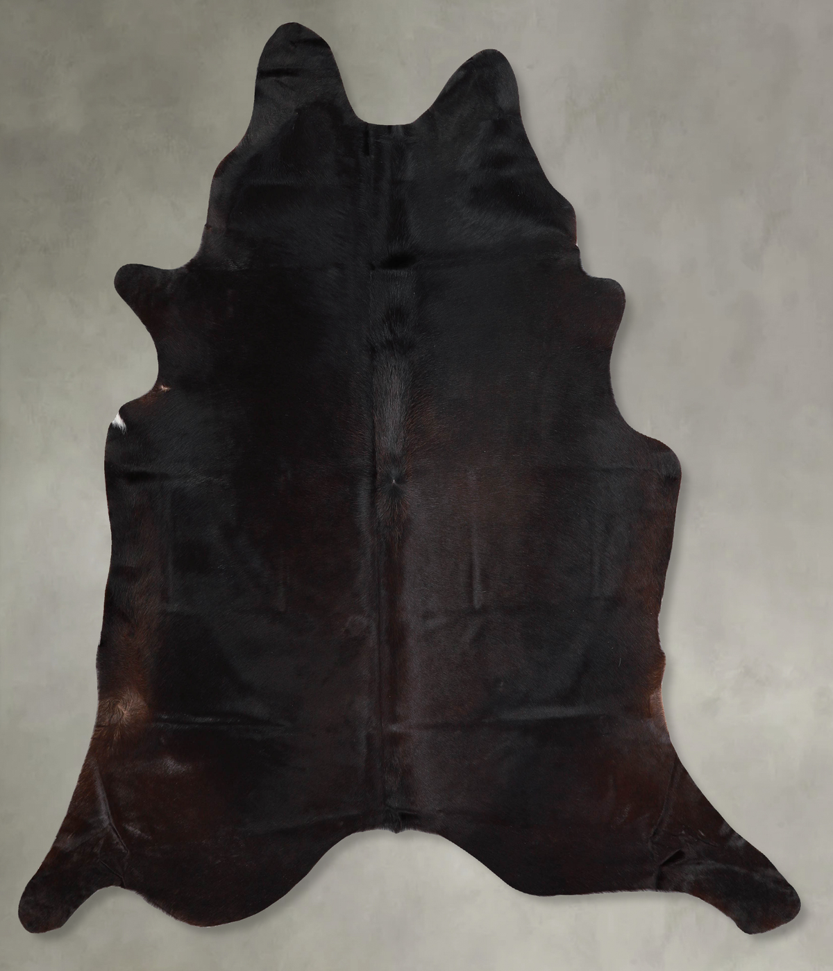 Solid Black Cowhide Rug #A56138