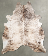 Light Brindle XX-Large Brazilian Cowhide Rug 7'9"H x 6'8"W #A56143 by Hudson Hides