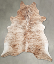 Light Brindle XX-Large Brazilian Cowhide Rug 7'5"H x 6'11"W #A56145 by Hudson Hides