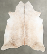 Light Brindle X-Large Brazilian Cowhide Rug 7'4"H x 6'6"W #A56148 by Hudson Hides