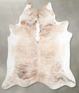 Light Brindle XX-Large Brazilian Cowhide Rug 7'7"H x 7'0"W #A56151 by Hudson Hides