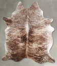 Light Brindle X-Large Brazilian Cowhide Rug 7'4"H x 6'1"W #A56153 by Hudson Hides