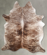 Light Brindle X-Large Brazilian Cowhide Rug 7'4"H x 6'1"W #A56153 by Hudson Hides