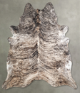 Light Brindle XX-Large Brazilian Cowhide Rug 7'10"H x 7'4"W #A56154 by Hudson Hides