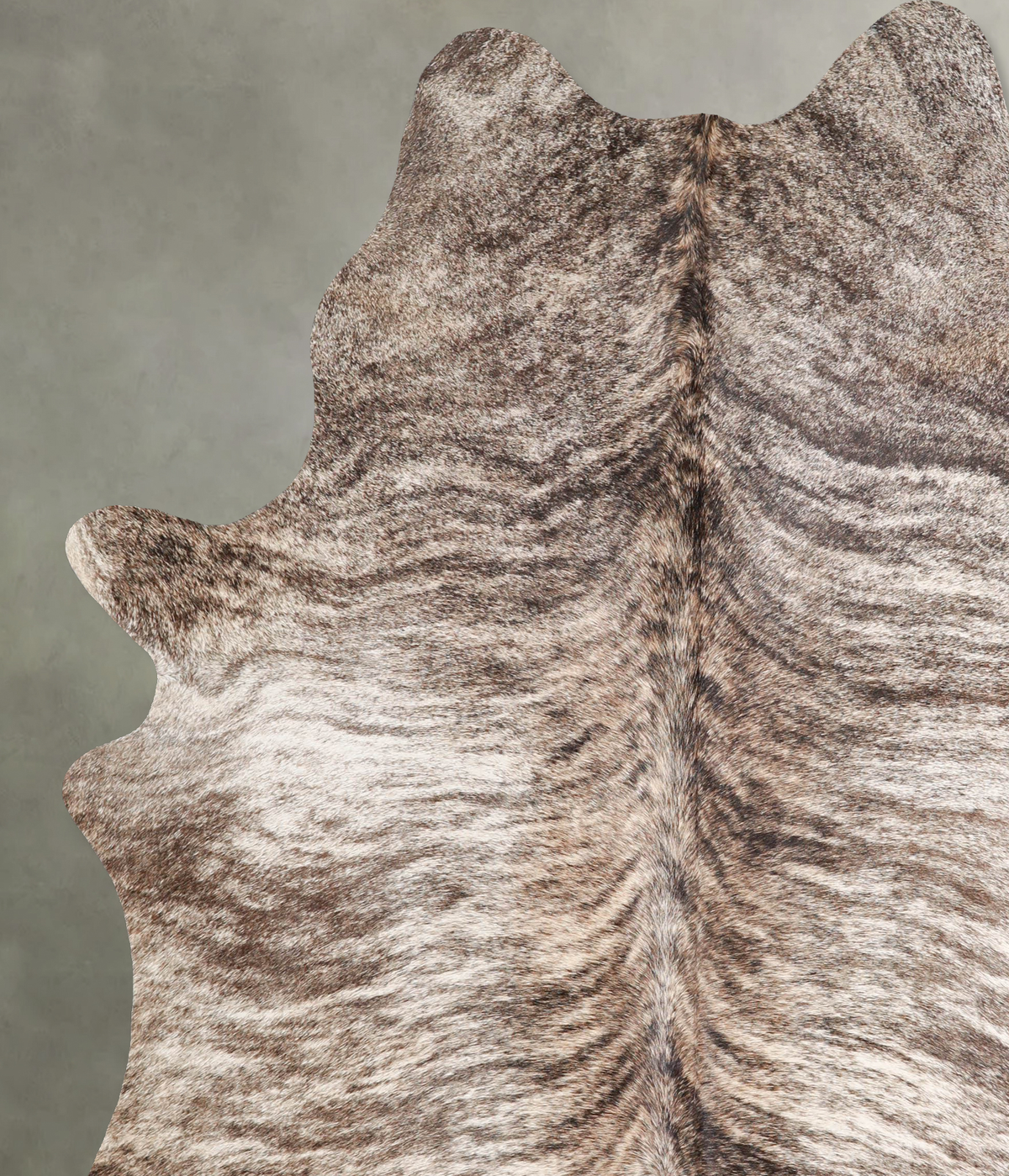 Light Brindle X-Large Brazilian Cowhide Rug 7'9"H x 6'0"W #A56156 by Hudson Hides