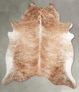 Light Brindle XX-Large Brazilian Cowhide Rug 7'9"H x 7'3"W #A56157 by Hudson Hides