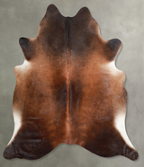 Warm Caramel X-Large Brazilian Cowhide Rug 6'7"H x 6'5"W #A56160 by Hudson Hides