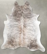 Light Brindle XX-Large Brazilian Cowhide Rug 7'7"H x 7'4"W #A56164 by Hudson Hides